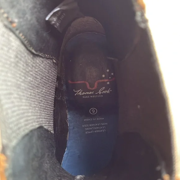 Thomas Cook Women’s Brown Leather Western Booties - Picture 12 of 12